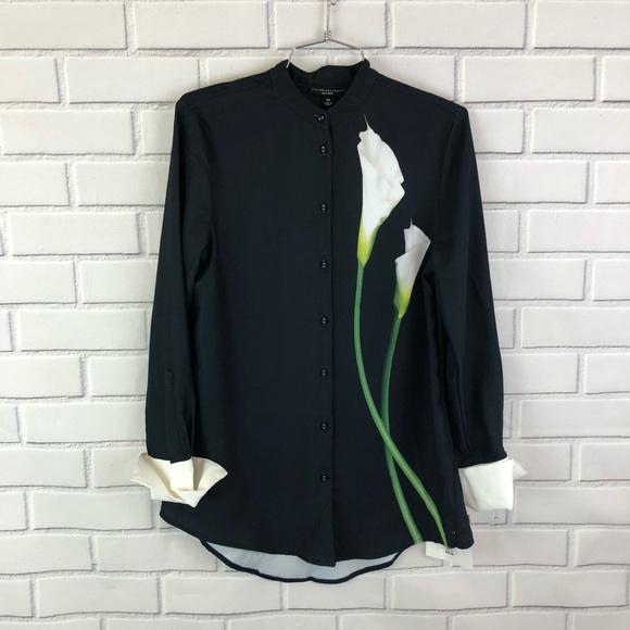 Victoria Beckham for Target / CallaLily Button Top - Picture 2 of 7